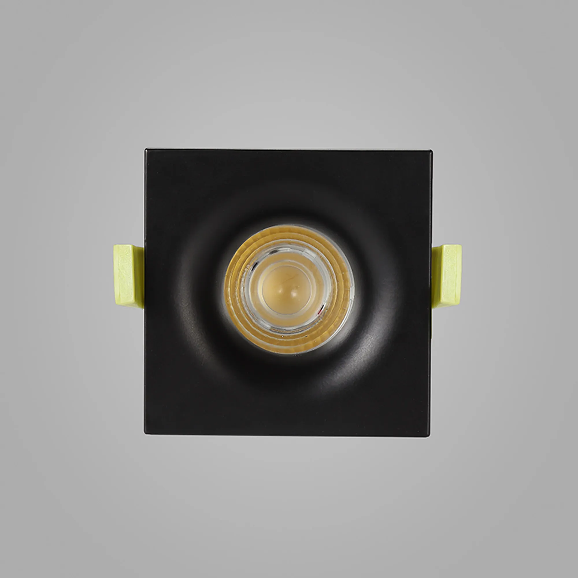 Bruve 9 Tridonic powered 9W 2700K 700lm 36° LED Engine,250mA , CRI>90 LED Engine Matt Black Fixed Square Recessed Downlight, Inner Glass cover, IP65 DM201505  Dlux Bruve SQ 9 IP65